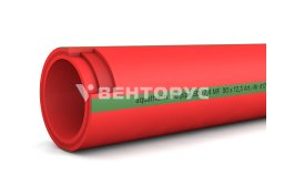 4170718 Aquatherm Труба Firestop Red pipe SDR 7,4 B1 - 63 × 8,6 мм